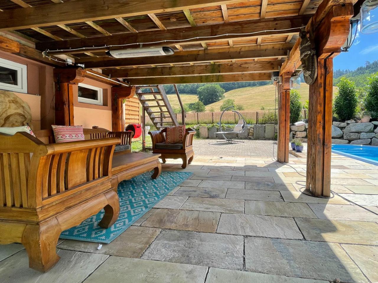 Ferienhaus Kappel Mit Pool Freiburg im Breisgau Ngoại thất bức ảnh